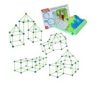 RATSTONE Kit de Construcción de Fuertes，Construcciones para Niños，175 Piezas Que Brillan En La Oscuridad Air Forts Constructor De Regalo Juguetes para De 4 5 6 7 8 9+ Años，Tienda de Juegos