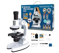 RATSTONE Microscopio para Niños, 1200x, con Manual y Accesorios, 17pcs, Blanco