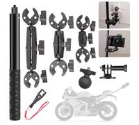 RATSTONE para Insta 360 x4 Accesorios,Soporte De Cámara,Rotación De 360 Grados,Abrazadera Doble,Aluminio,Estabilidad Doble,para Insta360 x5,x4,x3,x2,para One RS,para Ace,Ace Pro