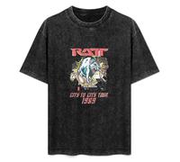 RATT City to City USA Tour 1989 Men's T-Shirt Unisex Black Men Tees S