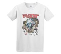 RATT Electrifying Rat Album Cover Art Concert Tour Merch Men T-Shirt White Unisex Tops Casual tee L
