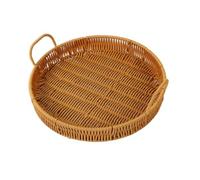 Rattan Baskets For Organizing | Fake Rattan Organizer | Artificial Woven Storage Basket | Kitchen Living Room Balcony Outdoor Beach For Picking Harvest Fruit Vegetable Egg Flower Bouquet Breads