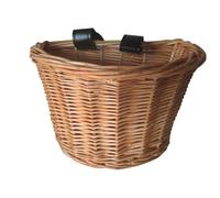 Rattan Handlebar - 20 x 14 x 13 cm a mano Wicker Storage Bin, Natural Weave Craft, Lightweight Strong Organizer | Cute Front Bicycle for Kids Boys Girls Outdoor Picnic Riding