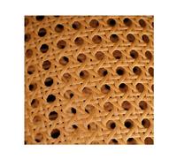 Rattan,Rejilla Mimbre Rollo de cinta mimbre ratán plástico for muebles, sillas, mesas, material reparación, armarios, puertas, techos, decoración paredes(Coffee,30x60 cm)