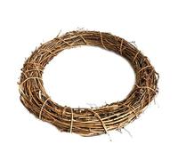Rattan Wreath - Wreath | Natural Vine Branch Wreth 4-Pack For DIY Crafts Christmas Easter Door Decor, 12-Inch Round Handmade Ring, Brown Eco-Friendly Wood Hoop