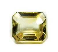 Ratti - Piedra preciosa suelta de citrino certificada original de 5,25 quilates de 4,77 quilates, forma rectangular, piedra Sunella Engerised B07K7CWQ11