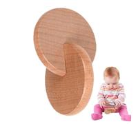 Rattle Toys - Montessorî Wooden Ɓaby Toy | Beech Wood Grasp Toys Rattle For Inƒants 0-3 Years | Hand-Eye Coordination Training Toyss | Safe Smooth Sensory Learning Toy For Toddleřs