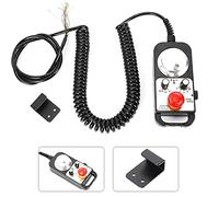 RATTMMOTOR 4 ejes CNC volante CNC control electrónico de volante MPG colgante con generador de impulsos de parada de emergencia manual para torno CNC Mach3