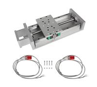 RATTMMOTOR Actuador de movimiento de etapa lineal de carrera CNC de 300 mm de ancho X/Y/Z Eje Cruz Tabla deslizante Guía de riel deslizante lineal SFU1605 Tornillo de bolas y soporte de montaje del motor+2 interruptores de límite