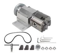 RATTMMOTOR Mandril de torno multifunción sin alimentación, montaje de husillo, torno giratorio, mandril de motor para carpintería, 100 mm para máquina de perforación de torno CNC, sierra de mesa (3