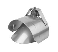 Ratwall de acero inoxidable - Dispositivo bloqueador de trampa de rata de 150 mm con solapa para bocas de drenaje (150 mm / 6")