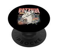 Ratzilla - Divertido diseño de Monstruo de Rata para dueños de Ratas de Mascotas PopSockets PopGrip Adhesivo