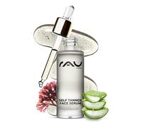 RAU Cosmetics Self Tanning Drops Self Tanner Face Serum 30 ml - Gotas autobronceadoras faciales con erithrulosa, dihidroxiacetona, aloe vera, pantenol y ácido hialurónico para bronceado suave -