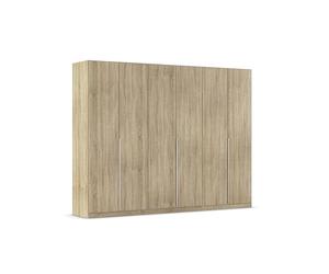 Rauch Möbel Alabama - Armario Giratorio con 6 Puertas de Roble Sonoma, Incluye Paquete de Accesorios Superior, 3 Barras de Ropa, 6 estantes, 3 cajones, 1 Compartimento de lavandería