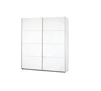 Rauch Möbel Caracas - Armario de 2 Puertas (2 Puertas, Incluye 4 estantes, 2 Barras, 1 Barra de Ganchos, 226 x 210 x 62 cm), Color Blanco