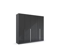 Rauch Möbel Glamour by Quadra - Armario Giratorio para Puertas (5 Unidades, 3 estantes, 226 x 210 x 54 cm), Color Gris