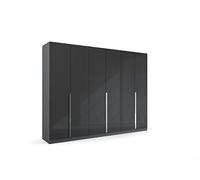 Rauch Möbel Glamour by Quadra Spin - Armario Giratorio para Puertas (6 TRG, 3 estantes, 271 x 210 x 54 cm), Color Gris