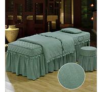 RAUGAJ Conjunto de 4 Mangas de Cama de Belleza, Juego de Cama para Mesa de Tatuaje, Incluye Cama de Almohada de Estuches Nórdicos, Lavable, Lavable/2/70X190Cm (28X75 Pulgadas)