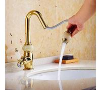 RAUGAJ Grifos, una Batidora de Cocina de Cocina Giratoria de 360, Grifo de Cocina Natural con Lágrima con Tazón de Latón Mezclador Fregadero de Lavabo de Lavabo/2