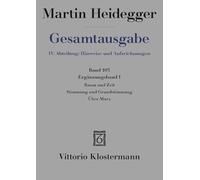 Raum und Zeit - Stimmung und Grundstimmung - Über Marx: Ergänzungsband I: 103