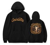 Rauw Alejandro - Sudadera con capucha informal para hombre y mujer, manga larga, con estampado elegante, ropa de calle Hip Hop, Negro-hl14385, XL