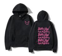 Rauw Alejandro Sudadera con Capucha para Hombre/Mujer Sudadera con Capucha Casual Manga Larga Harajuku Gráfico Jersey con Capucha Top para Hombre (2 S)