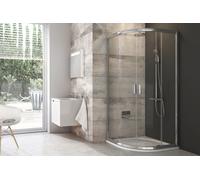 Ravak Blix cabina de ducha 90x90 cm semicircular blanco brillo/vidrio transparente 3B270100Z1