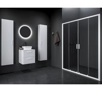 Ravak Blix II puerta de ducha 190 cm corredera blanco mate/vidrio transparente 0YML0E00Z1