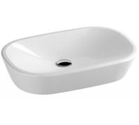 Ravak Ceramic lavabo 60x40 cm oval sobre encimera blanco XJX01160001