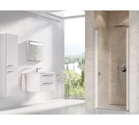 Ravak Chrome puerta de ducha 80 cm oscilante blanco brillante/vidrio transparente 0QV40100Z1
