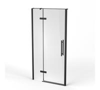 Ravak Cool! puerta de ducha 100 cm oscilante negro mate/vidrio transparente X0VVAC300Z1