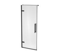 Ravak Cool! puerta de ducha 80 cm oscilante negro mate/vidrio transparente X0VV40300Z1