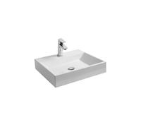 Ravak Natural lavabo 50x45 cm rectangular para mueble blanco brillante XJO01250000