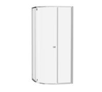 Ravak Pivot cabina de ducha 80x80 cm semicircular cromo brillo/vidrio transparente 37644C00Z1