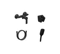 Ravak Solar grifo para ducha a pared negro X07S108