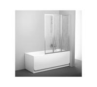 Ravak Supernova mampara de bañera 100 cm tres piezas satinado mate/plástico 795P0U0041