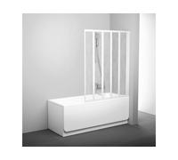 Ravak Supernova mampara de bañera 113.5 cm cinco piezas blanco brillo/plástico 794E010041