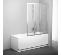 Ravak Supernova mampara de bañera 130 cm tres piezas satinado mate/plástico 795V0U0041