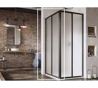 Ravak Supernova puerta de ducha 100 cm corredera negro mate/ 14VA03O2ZG