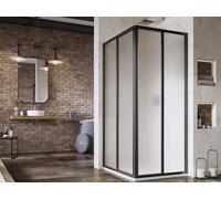 Ravak Supernova puerta de ducha 80 cm corredera negro mate/ 14V403O2ZG