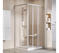 Ravak Supernova puerta de ducha 80 cm corredera satinado mate/vidrio transparente 00V40UR2Z1