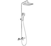 Ravak Termo conjunto bañera/ducha a pared con termostato con rociador con efecto lluvia cromo X070163