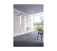 Ravak Walk in Free mampara de ducha 160 cm negro mate/vidrio transparente GW9FS030SZ1