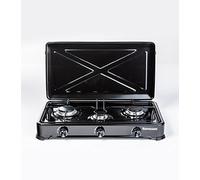Encimera de gas Ravanson K-03TB 3 zonas 60 cm Negro y Blanco