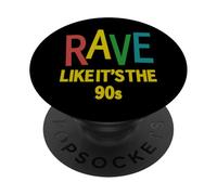 Rave como si fueran los 90 | Vintage House Music PopSockets PopGrip Adhesivo