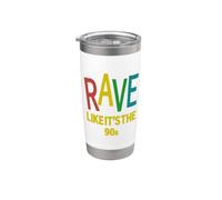 Rave como si fueran los 90 | Vintage House Music Vaso térmico de acero inoxidable de doble pared