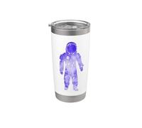 Rave Invaders PLUR Space Force Astronaut House Music Vaso térmico de acero inoxidable de doble pared