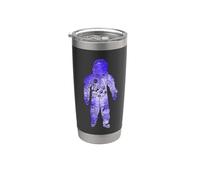 Rave Invaders PLUR Space Force Astronaut House Music Vaso térmico de acero inoxidable de doble pared