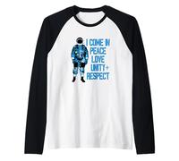 Rave Invaders Plur Space Force Astronaut House Música Rave Camiseta Manga Raglan