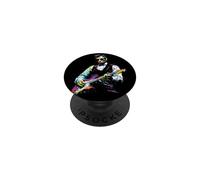 Rave President Abe Lincoln Tocando Guitarra gráfica EDM Art PopSockets PopGrip Adhesivo